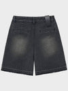 Bermuda Half Denim Shorts Grey - NOIRER FOR WOMEN - BALAAN 5