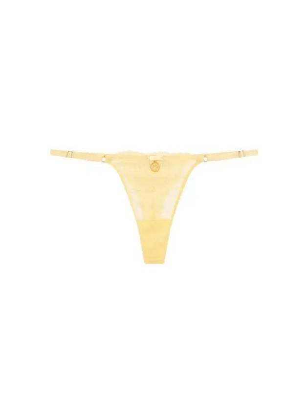 UNDERWEAR Women s Flower Lace Ribbon Thongs Yellowish Beige - EMPORIO ARMANI - BALAAN 1