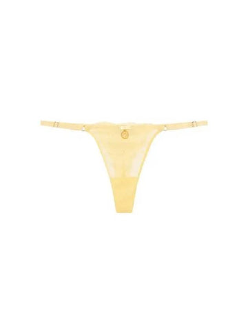 UNDERWEAR Women s Flower Lace Ribbon Thongs Yellowish Beige - EMPORIO ARMANI - BALAAN 1