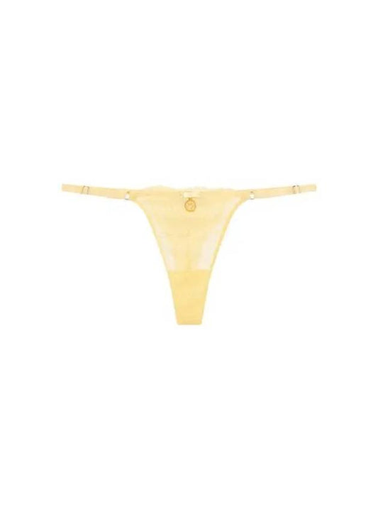 UNDERWEAR Women s Flower Lace Ribbon Thongs Yellowish Beige - EMPORIO ARMANI - BALAAN 1