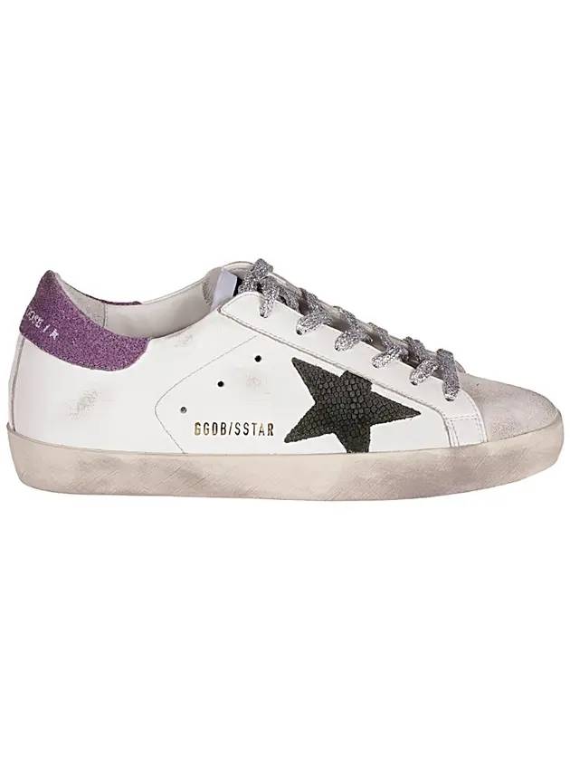 Women's Purple Tab Superstar Sneakers White - GOLDEN GOOSE - BALAAN 1