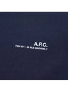 Item Logo Crew Neck Short Sleeve T-Shirt Navy - A.P.C. - BALAAN 4