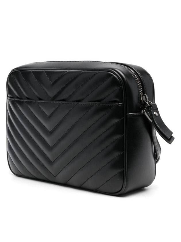 Roux Quilted Cross Bag Black - SAINT LAURENT - BALAAN 3