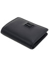 Logo Small Leather Half Wallet Black - MIU MIU - BALAAN 5