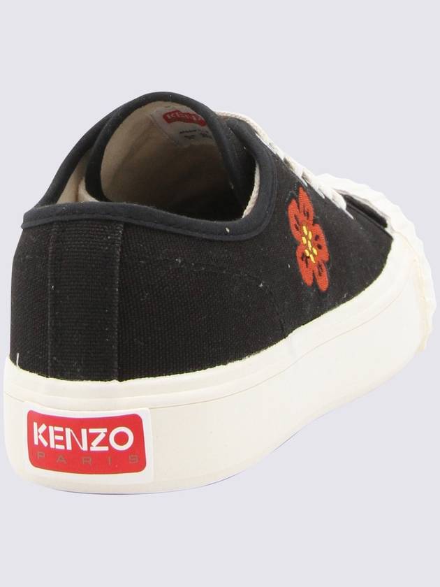 Shool Boke Flower Low Top Sneakers Black - KENZO - BALAAN 2