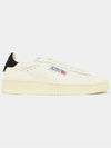 Dallas Black Tab Leather Low Top Sneakers White - AUTRY - BALAAN 4