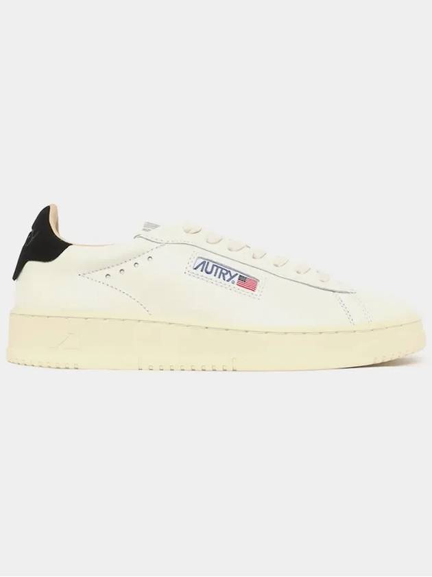 Dallas Black Tab Leather Low Top Sneakers White - AUTRY - BALAAN 4