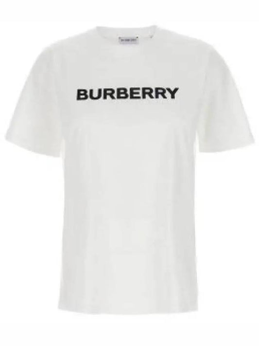 Logo Cotton Short Sleeve T-Shirt White - BURBERRY - BALAAN 2