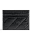 Crush Quilted Calfskin Card Wallet Black - BALENCIAGA - BALAAN 3