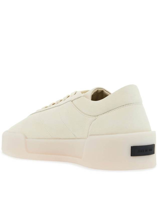 beige leather low minimalist aerobic sneakers - FEAR OF GOD - BALAAN 3