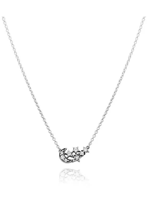 Sparkling Moon Star Collier Necklace Silver - PANDORA - BALAAN 4