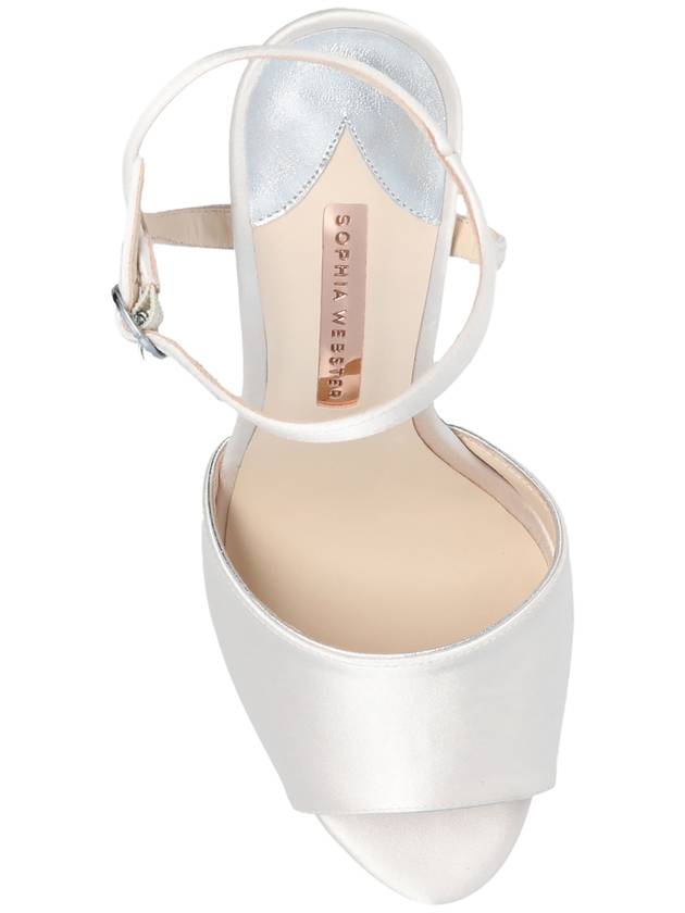 Sophia Webster ‘Natalia’ Sandals On Decorative Heel, Women's, White - SOPHIA WEBSTER - BALAAN 6