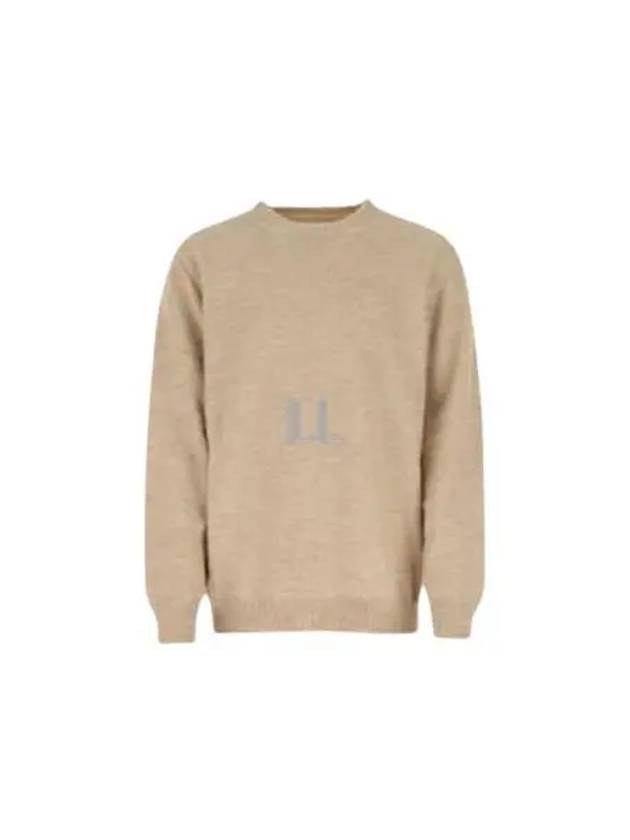 Signature Stitch Crew Neck Wool Alpaca Knit Top Beige - MAISON MARGIELA - BALAAN 2