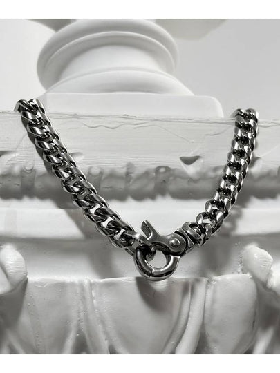 SS Curb Chain Necklace Silver - BLESSED BULLET - BALAAN 2