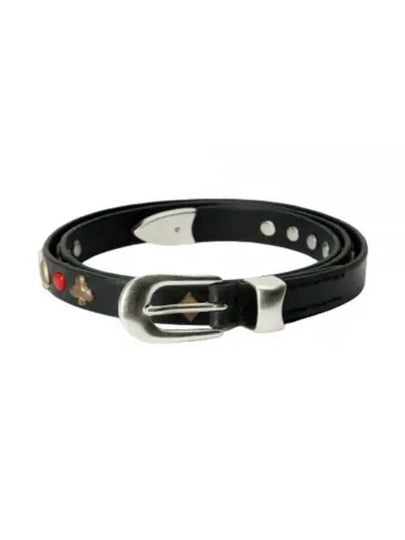 2cm Card Deck Bridle Leather Belt Black - OUR LEGACY - BALAAN 2