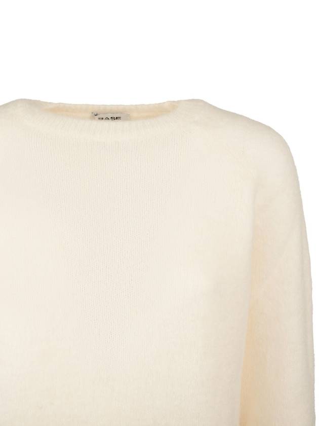 Base Cream Alpaca Sweater - BASE MILANO - BALAAN 3