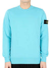 Wappen Patch Crew Neck Sweatshirt Turquoise - STONE ISLAND - BALAAN 3