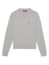 Relaxed Fit Crew Neck Sweater Grey - G/FORE - BALAAN 2