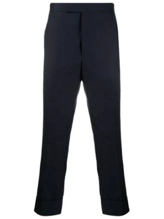 Super 120S Twill Classic Backstrap Trouser Pants Navy - THOM BROWNE - BALAAN 2