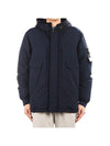 Waffen Patch Naslan Down Jacket Navy - STONE ISLAND - BALAAN 1