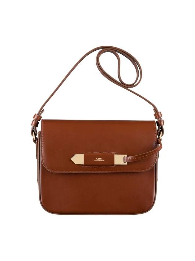 Women's Charlotte Leather Cross Bag Brown - A.P.C. - BALAAN 1