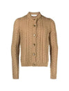 Wales Bonner cable knit cardigan UA23KN04 KN02800 - WALES BONNER - BALAAN 1