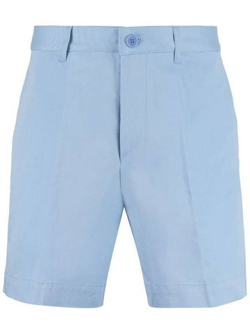 Men's Cotton Bermuda Shorts Light Blue - AMI - BALAAN 1