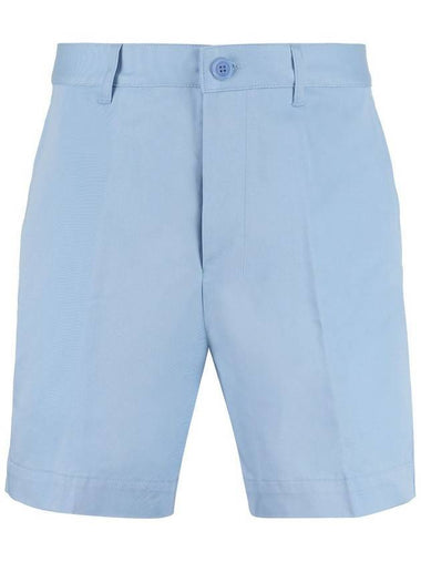 Men's Cotton Bermuda Shorts Light Blue - AMI - BALAAN 1