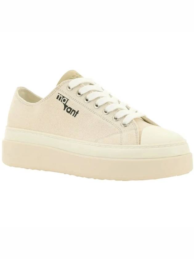 Austin Logo Print Platform Low Top Sneakers Ecru - ISABEL MARANT - BALAAN 4