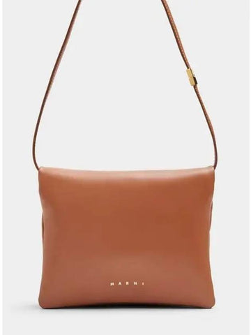 Prisma Mini Pochette Shoulder Bag Brown - MARNI - BALAAN 1