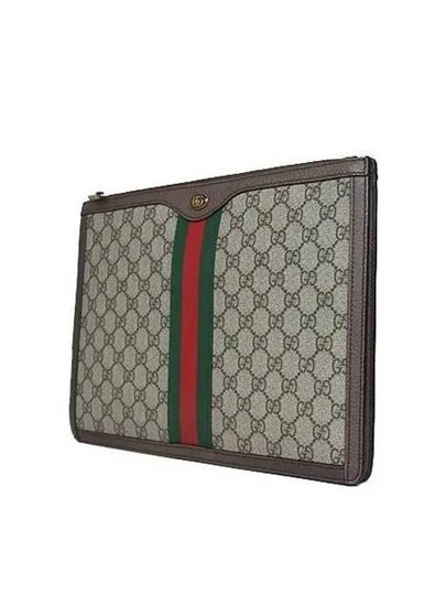 523359 GG Logo PVC Supreme Portfolio Ophidia Clutch - GUCCI - BALAAN 2