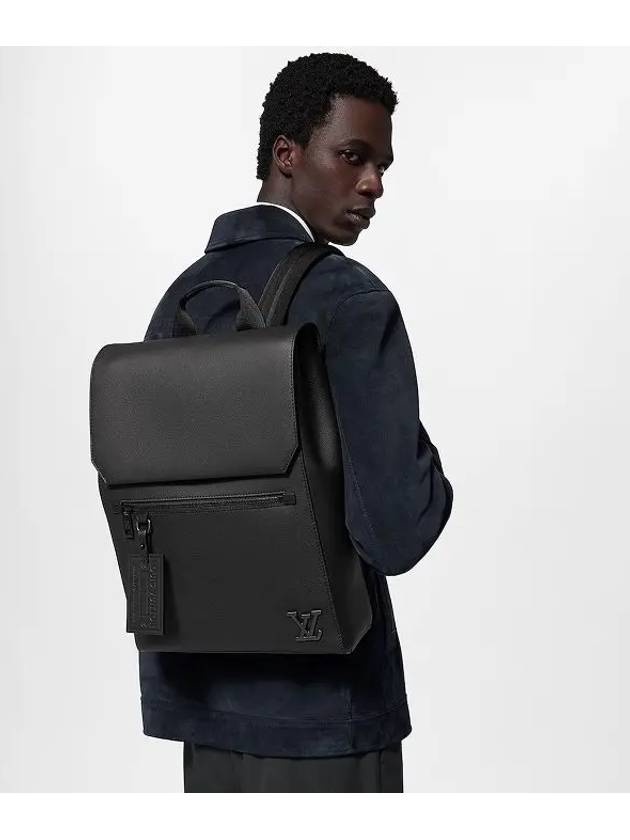 Fastline Leather Backpack Black - LOUIS VUITTON - BALAAN 3