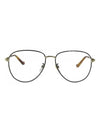 Eyewear Round Metal Glasses Black - GUCCI - BALAAN.