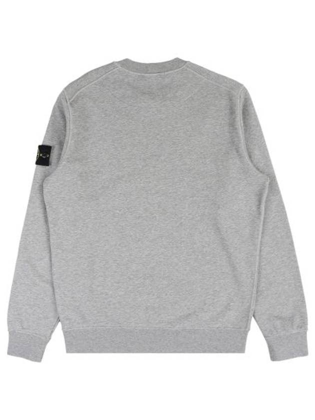 Compass Patch Crew Neck Sweatshirt Grey Melange - STONE ISLAND - BALAAN 3