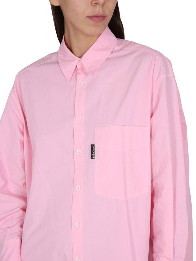 Shirt Midi Dress Pink - PALM ANGELS - BALAAN 5