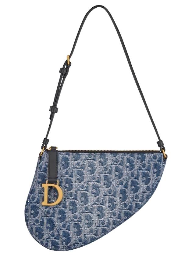 Saddle Rodeo Pouch Bag Blue - DIOR - BALAAN 1