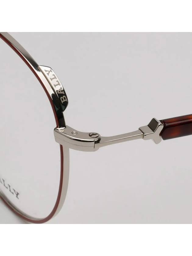 Glasses Frame BY5046H 071 Round Light Metal Men Women - BALLY - BALAAN 5