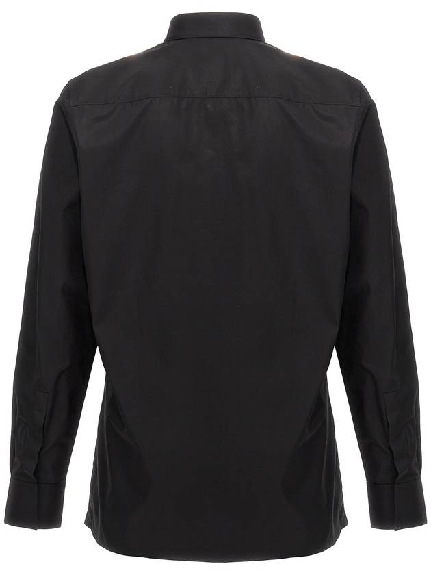 Classic Fit Poplin Long Sleeve Shirt Black - GIVENCHY - BALAAN 3