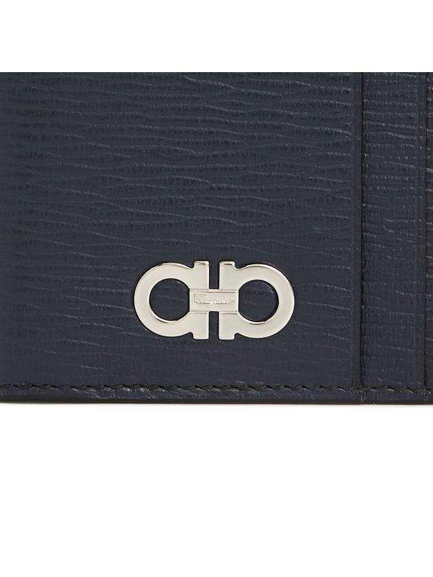 Gancini Card Wallet Ocean Blue - SALVATORE FERRAGAMO - BALAAN 6