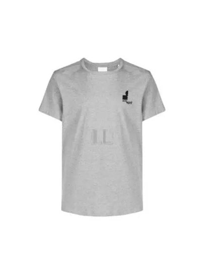 Zafferh Logo Print Short Sleeve T-Shirt Light Grey - ISABEL MARANT - BALAAN 2