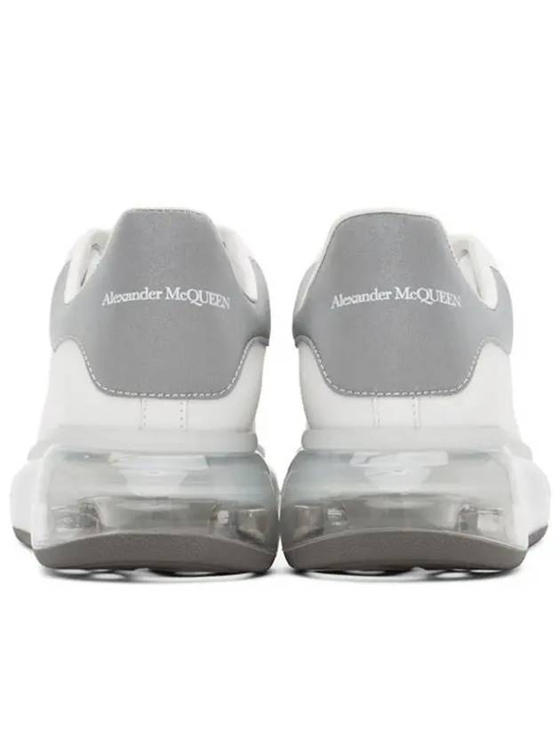 Bubble platform sole gray scotch logo heel tab leather sneakers - ALEXANDER MCQUEEN - BALAAN 4