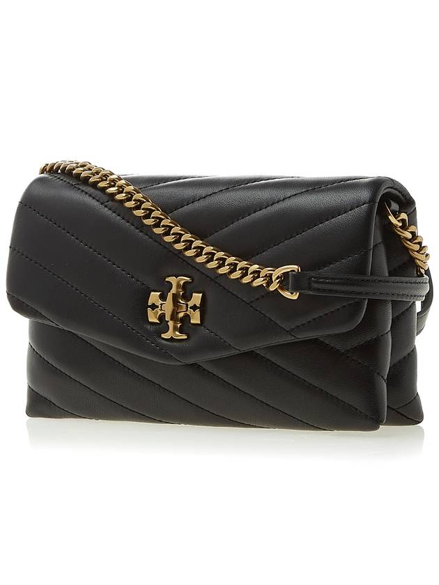 Kira Chevron Chain Long Wallet Black - TORY BURCH - BALAAN 3