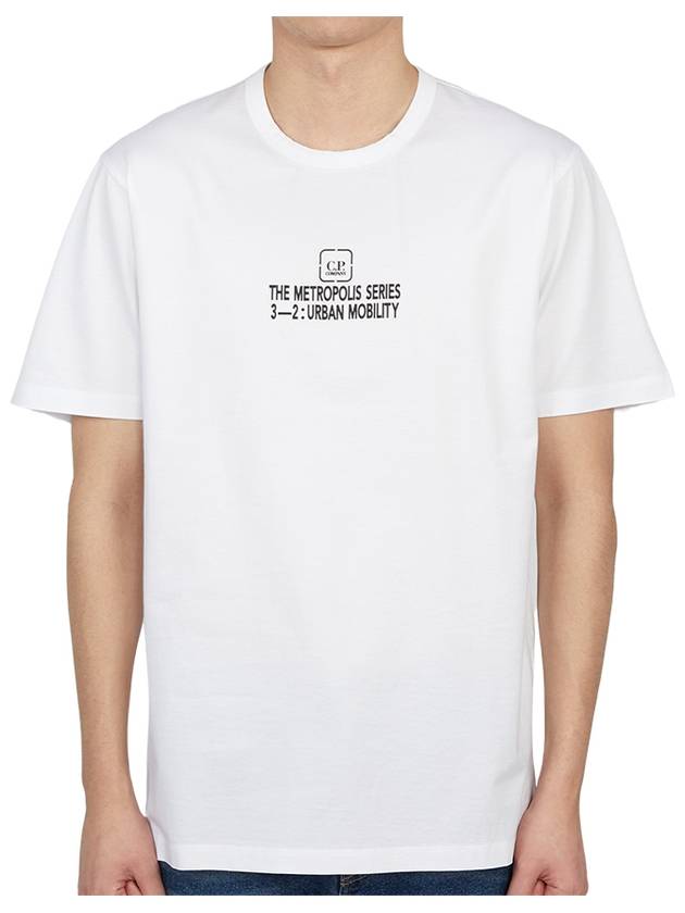 Graphic logo print short sleeve t-shirt 14CMTS200A 006370W 101 - CP COMPANY - BALAAN 2