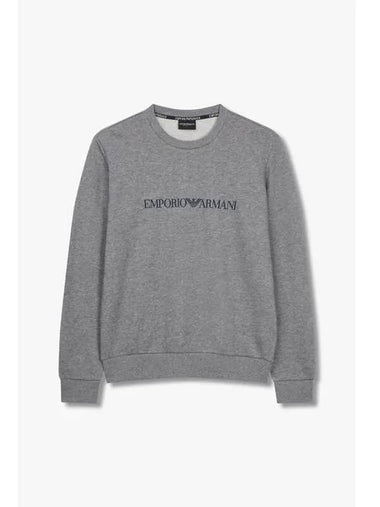 UNDERWEAR ARMANI Sseudday Max Men s Logo Graphic Easy Sweatshirt Melange Gray - EMPORIO ARMANI - BALAAN 1