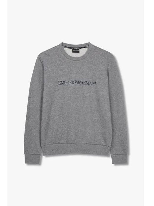 UNDERWEAR Men s Logo Graphic Easy Sweatshirt Melange Gray - EMPORIO ARMANI - BALAAN 1