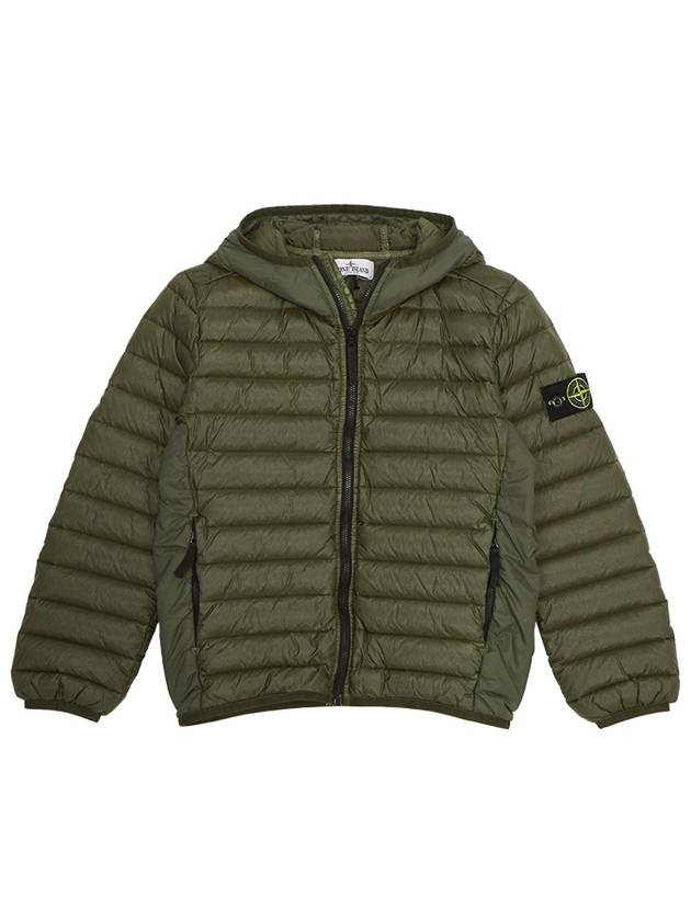 Kids Loom Woven Chambers R-Nylon Down Padding Green - STONE ISLAND - BALAAN 3