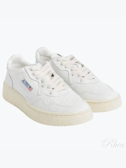 Medalist Leather Low Top Sneakers White - AUTRY - BALAAN 2