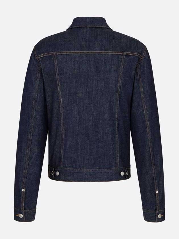 Oblique raw cotton denim jacket blue 013D482J226X - DIOR - BALAAN 2