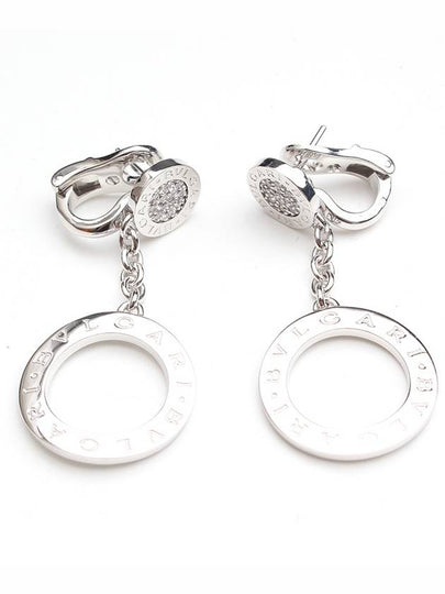 BB diamond white gold 18k earrings - BVLGARI - BALAAN 2