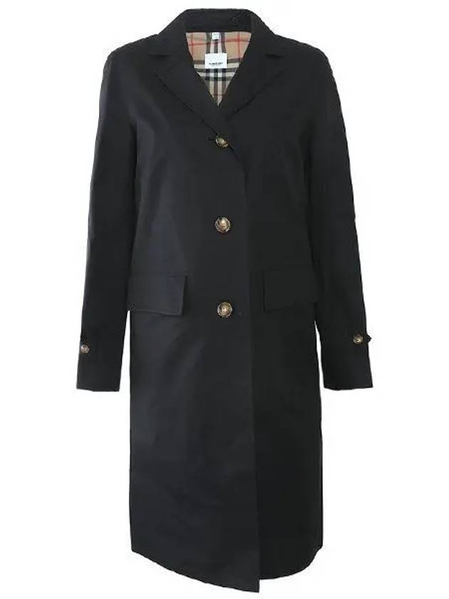 8015484 A1189 Women’s Ferringdon Gabardine Wrap Coat Black - BURBERRY - BALAAN 2